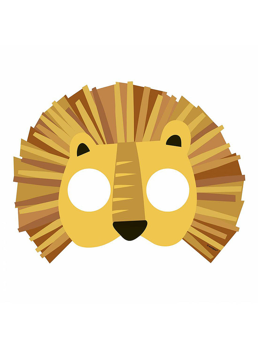 8 masques animaux - Animal Safari