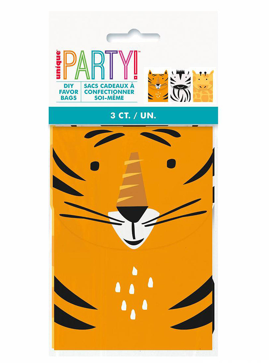 3 sachets à bonbons - Animal Safari