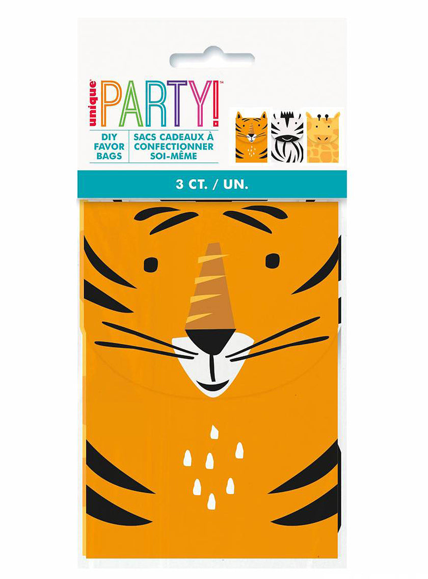 3 sachets à bonbons - Animal Safari