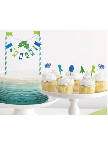 6 bougies anniversaire dinosaure