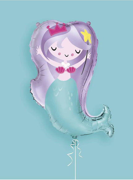 Ballon aluminium (74 cm) sirène - Sirène sous l’Océan