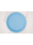 8 petites assiettes bleu ciel (18 cm) - Gamme couleur unie