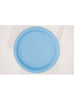 8 petites assiettes bleu ciel (18 cm) - Gamme couleur unie