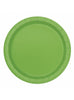 8 petites assiettes verte citron (18 cm) - Gamme couleur unie