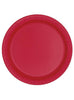 8 assiettes rouges grandes (23 cm) - Gamme couleur unie