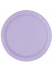 8 assiettes lila (23 cm) - Gamme couleur unie