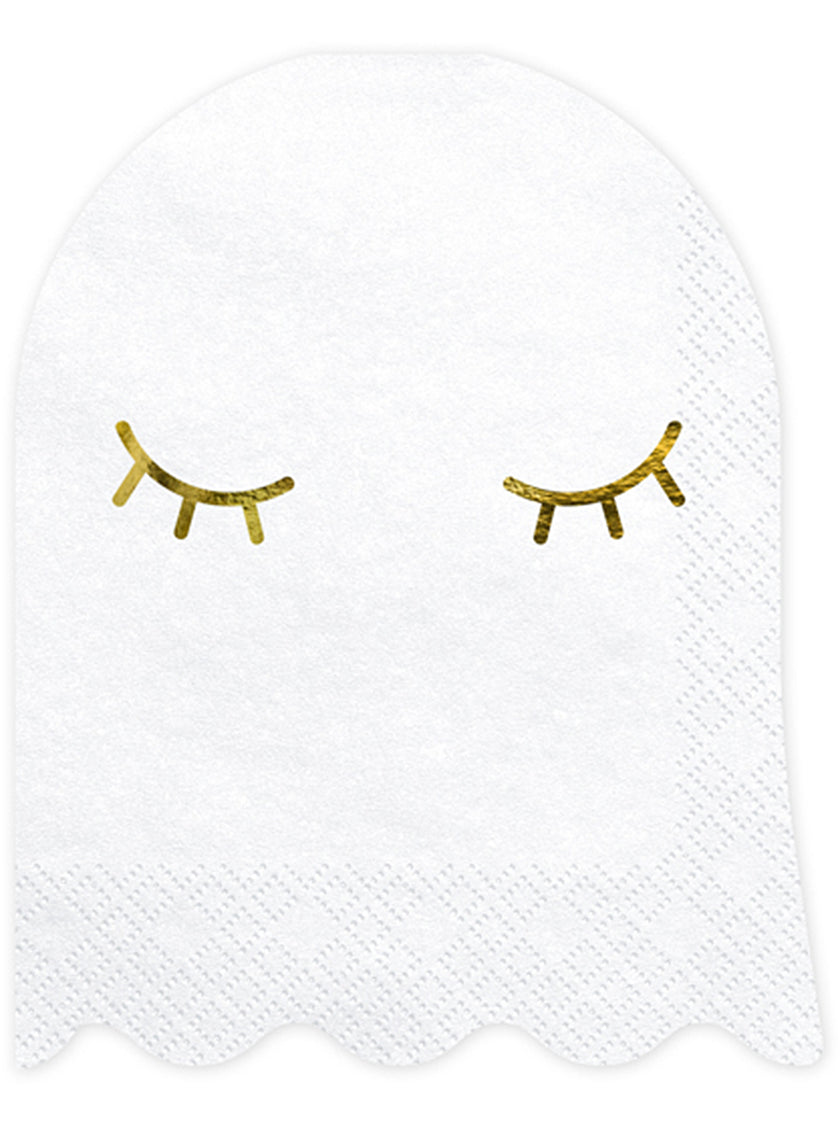 20 serviettes en papier fantôme (11 x 14 cm)