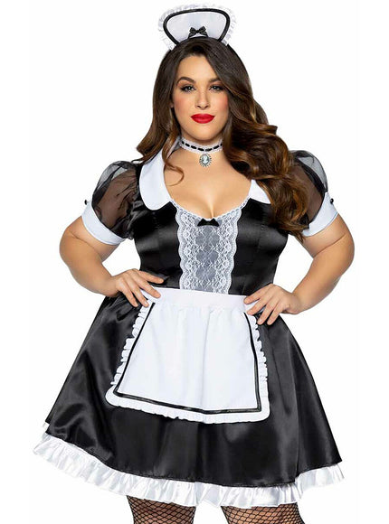 Déguisement de soubrette sexy femme grande taille