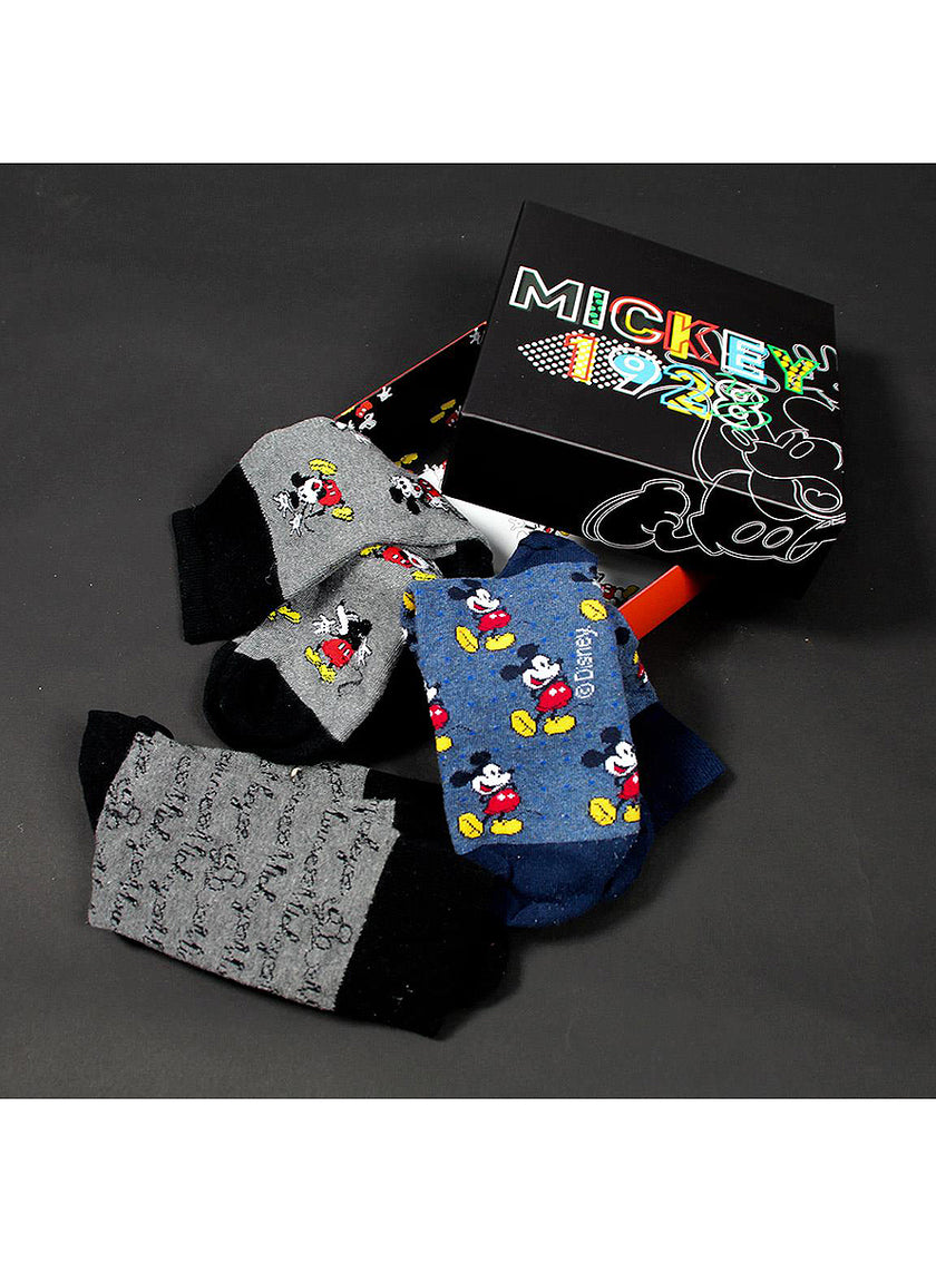 3 paires de chaussettes Mickey