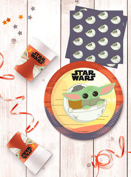 8 assiettes The Mandalorian (23cm) - Star Wars