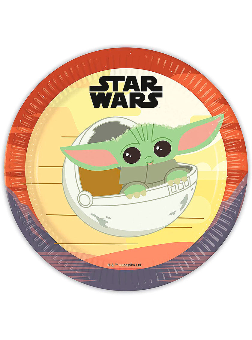 8 assiettes The Mandalorian (23cm) - Star Wars