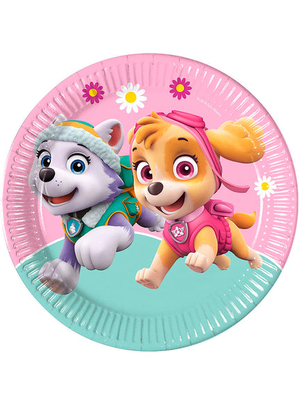 8 assiettes La Pat'Patrouille (23cm) - Skye & Everest