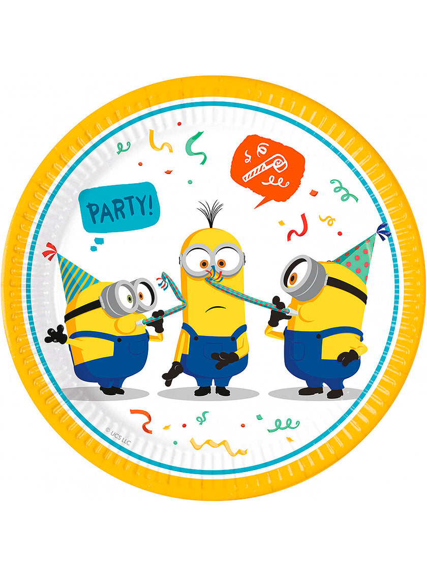 8 assiettes Minions (23cm)