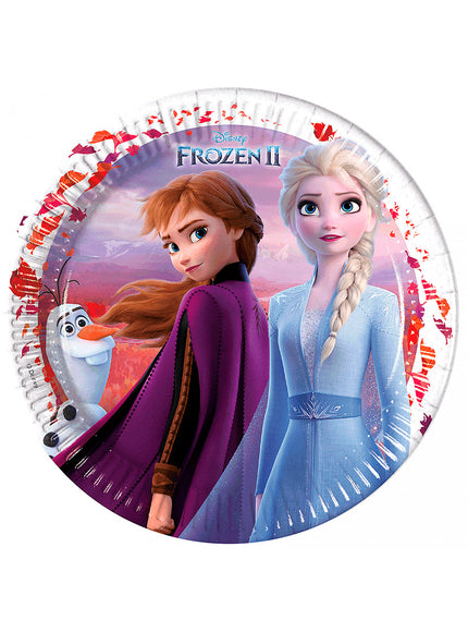 8 assiettes La reine des neiges 2 (23cm)