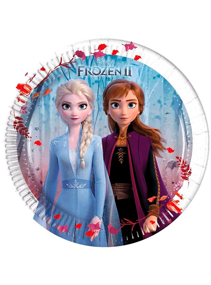 8 petites assiettes La reine des neiges 2 (20cm)