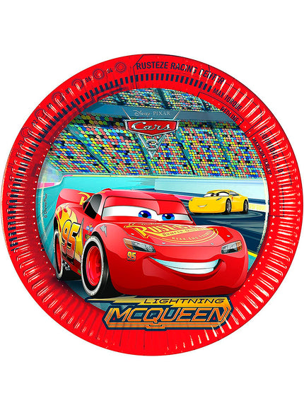 8 petites assiettes Cars 3 (20 cm)