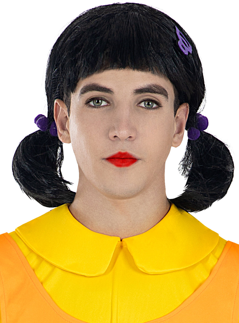 Perruque Poupée de Squid Game - Officiel Netflix