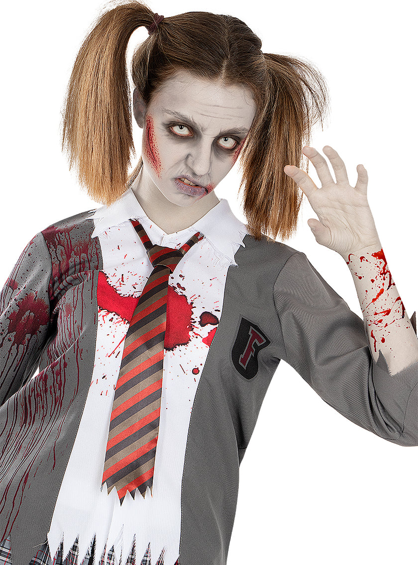 Déguisement étudiant zombie femme