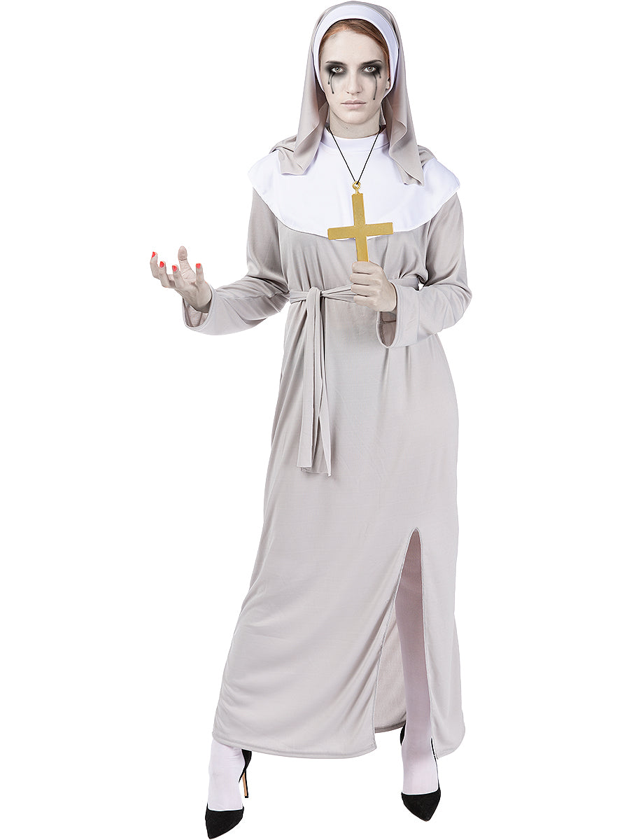 Déguisement nonne zombie fantôme femme