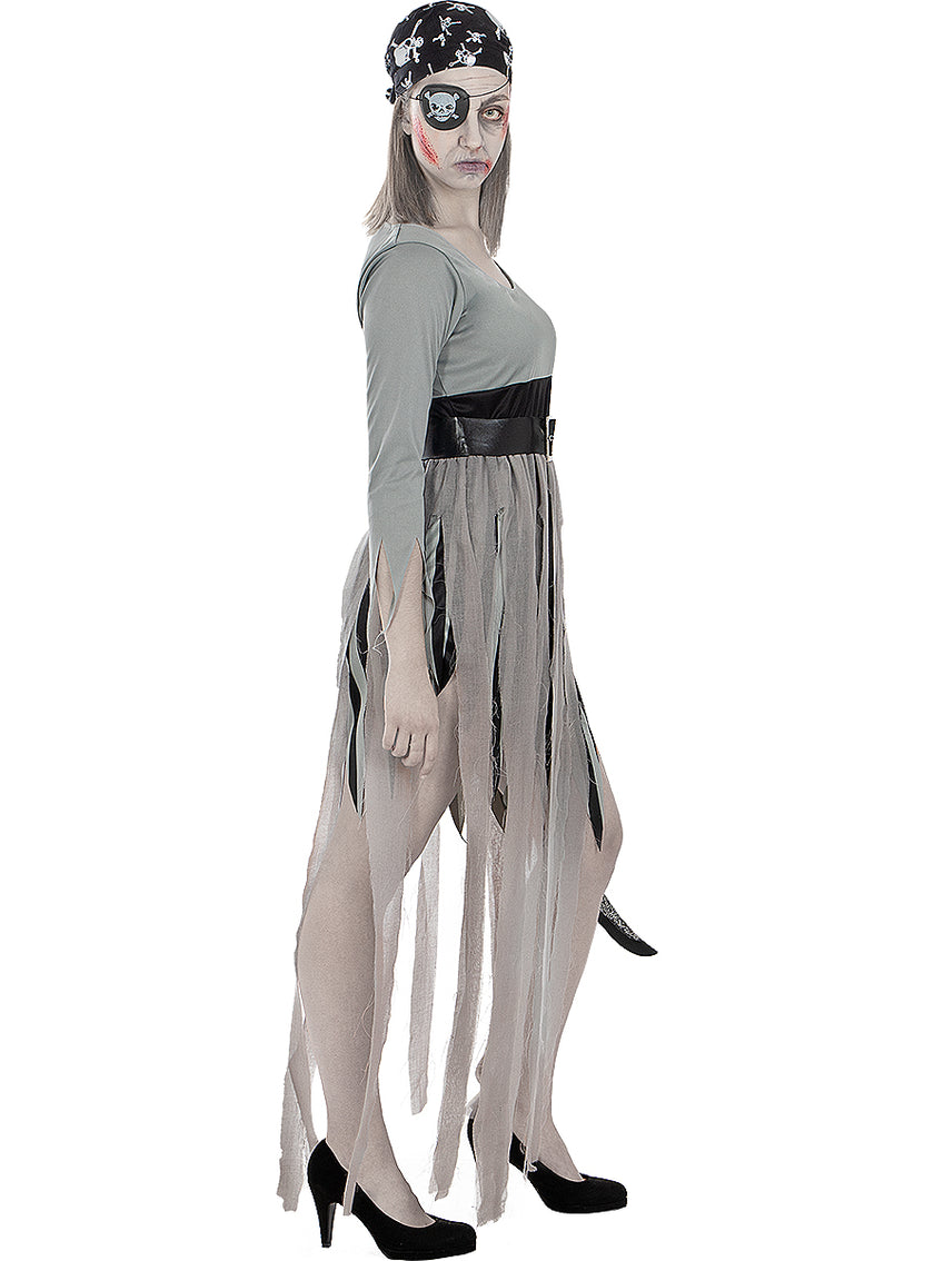 Déguisement pirate zombie femme