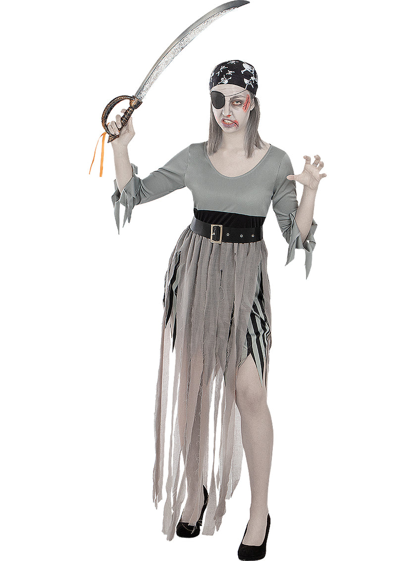 Déguisement pirate zombie femme