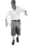 Déguisement pirate zombie homme