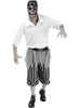 Déguisement pirate zombie homme