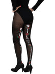 Collants squelette catrina femme
