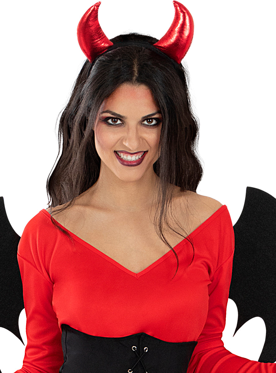 Serre-tête cornes de diable