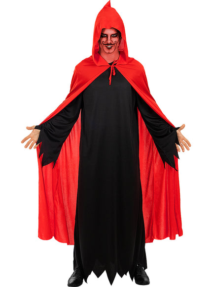 Cape diable rouge adulte