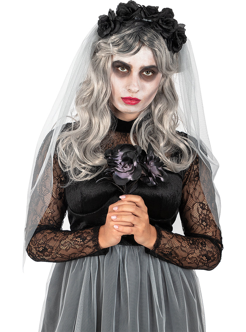 Bouquet de fleurs noir