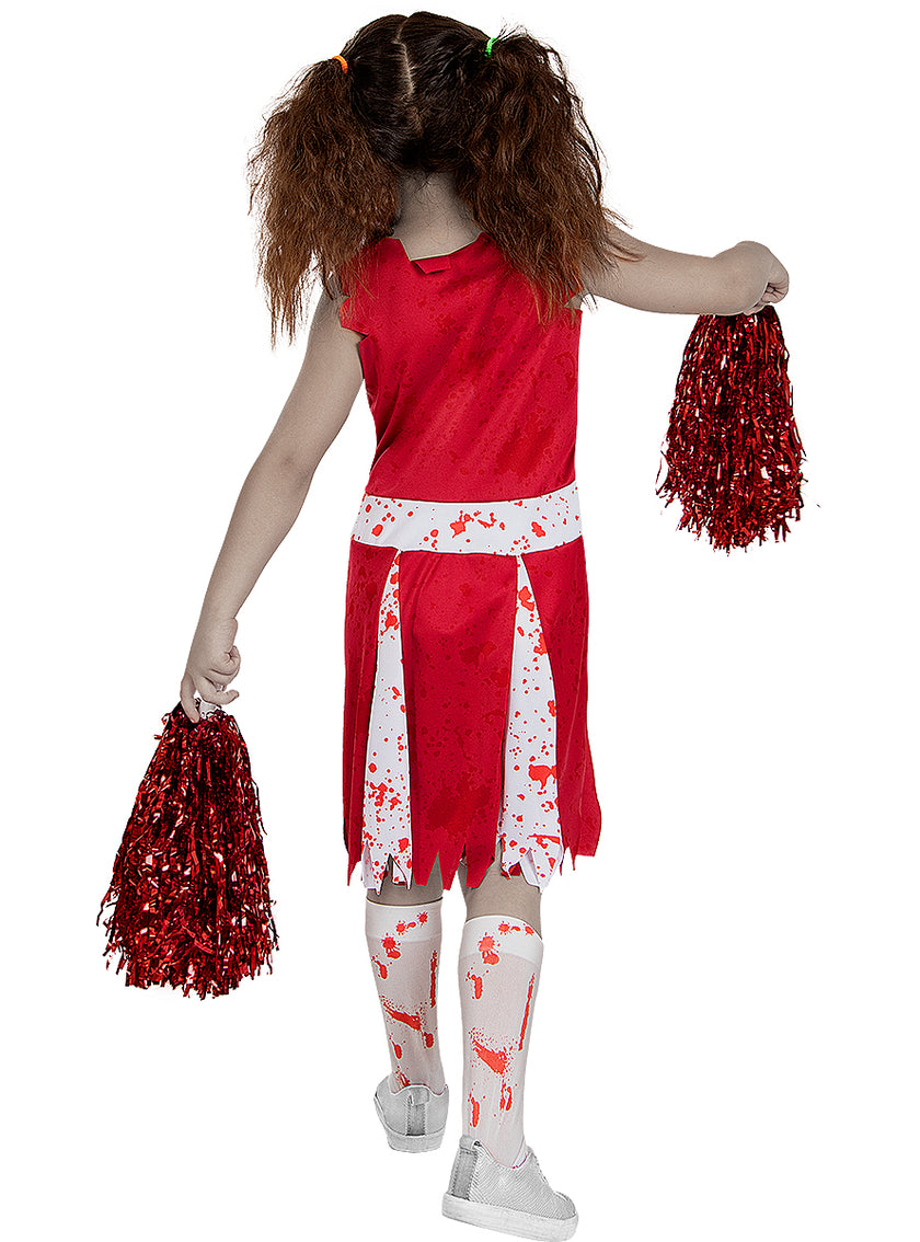 Déguisement pompom girl zombie fille