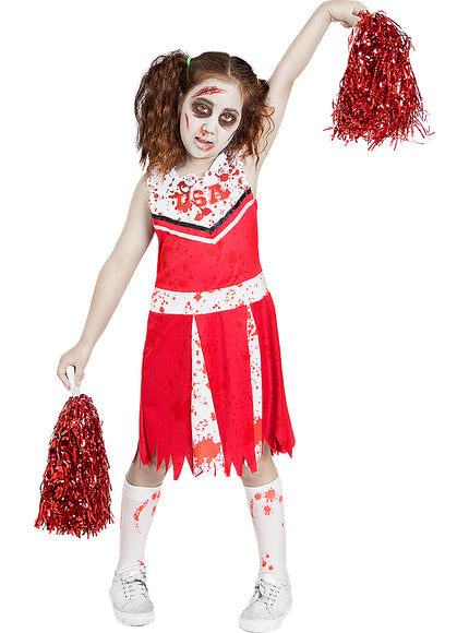 Déguisement pompom girl zombie fille