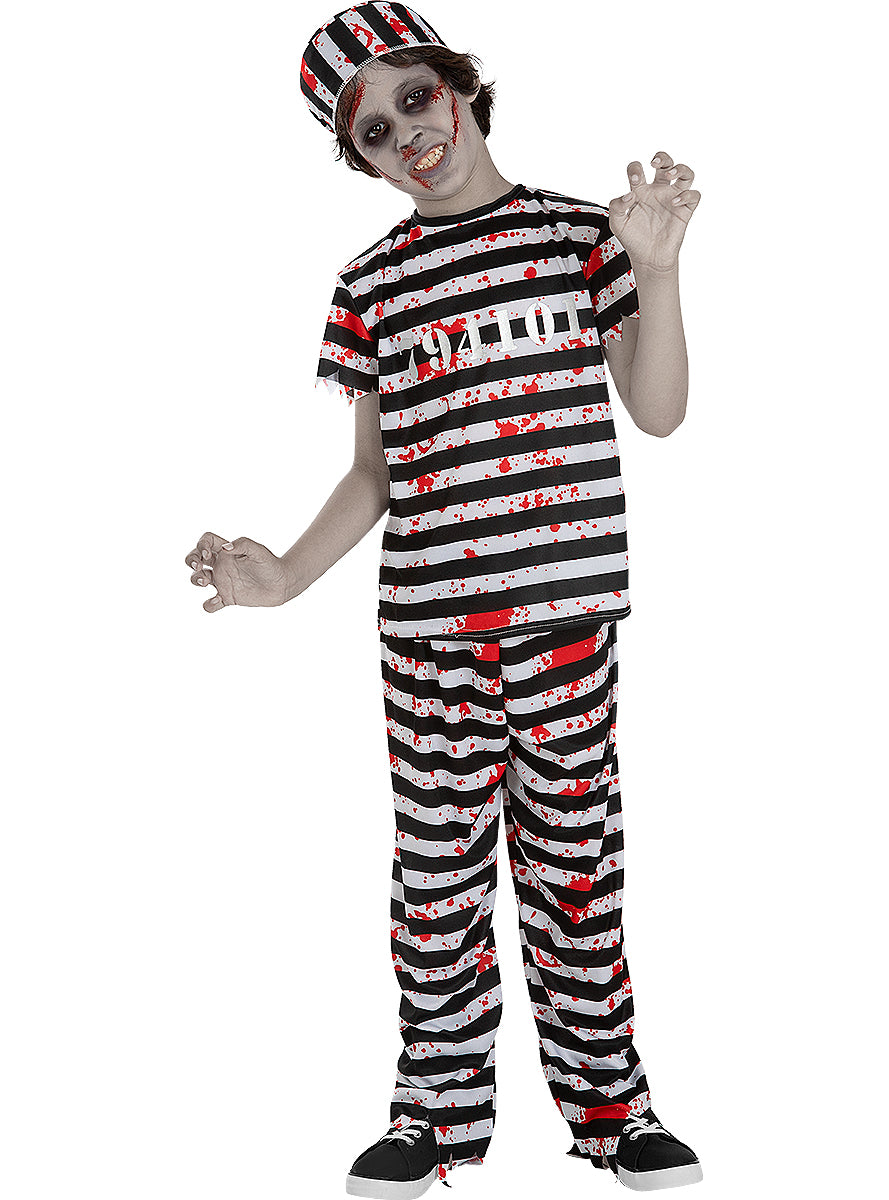 Déguisement prisonnier zombie garçon