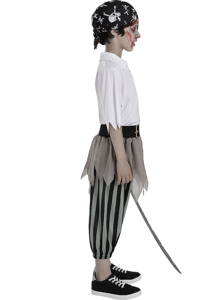 Déguisement pirate zombie garçon