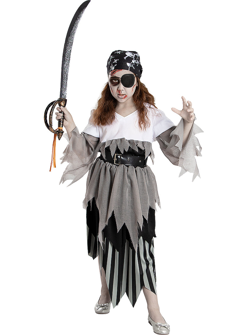 Déguisement pirate zombie fille