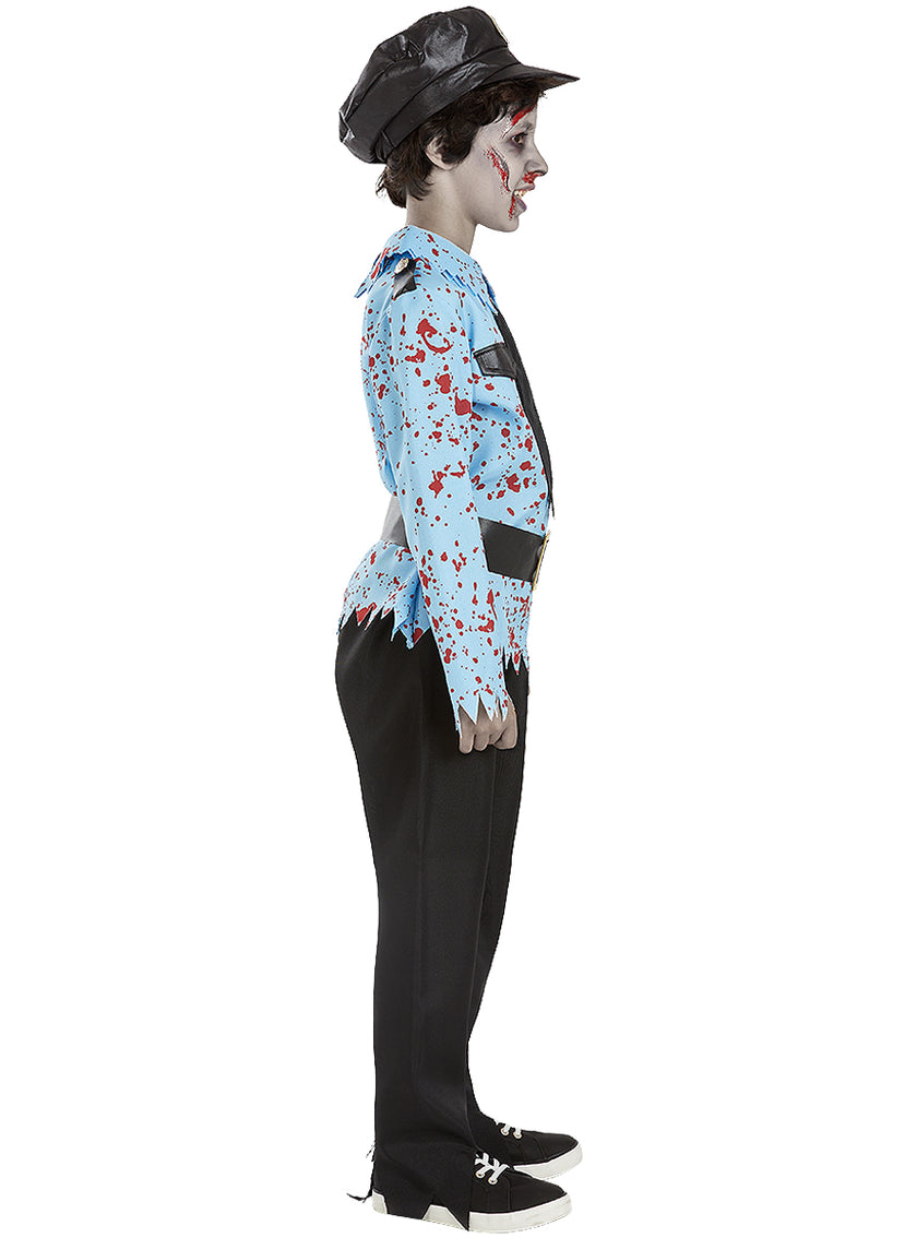 Déguisement policier zombie enfant