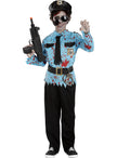 Déguisement policier zombie enfant