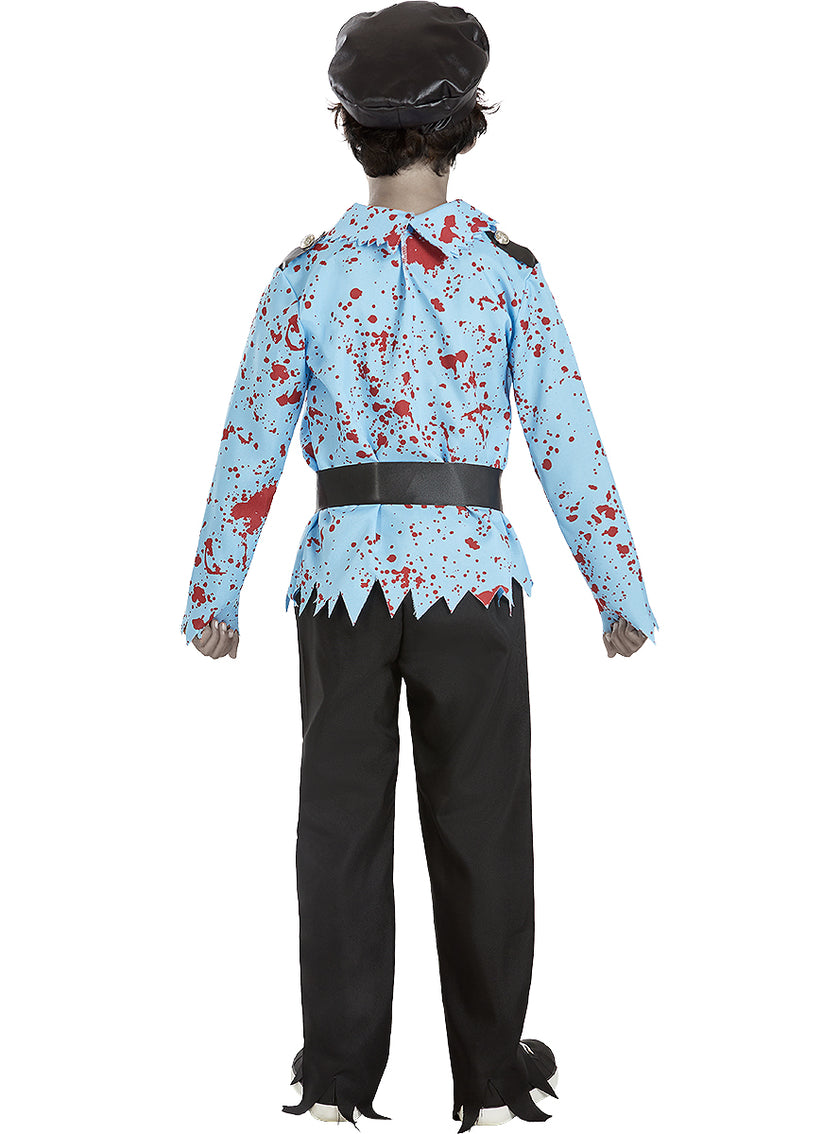Déguisement policier zombie enfant