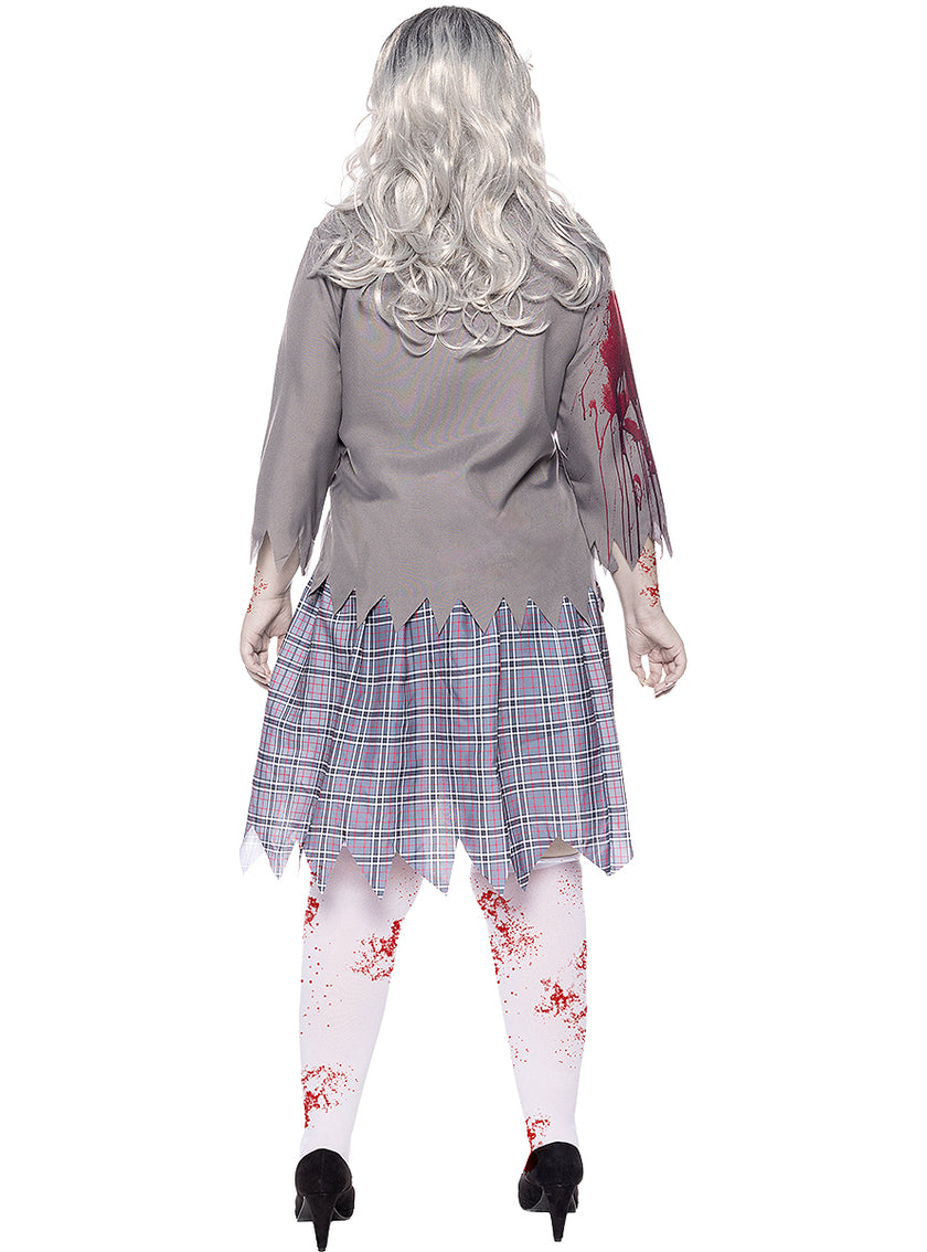 Déguisement étudiant zombie femme grande taille