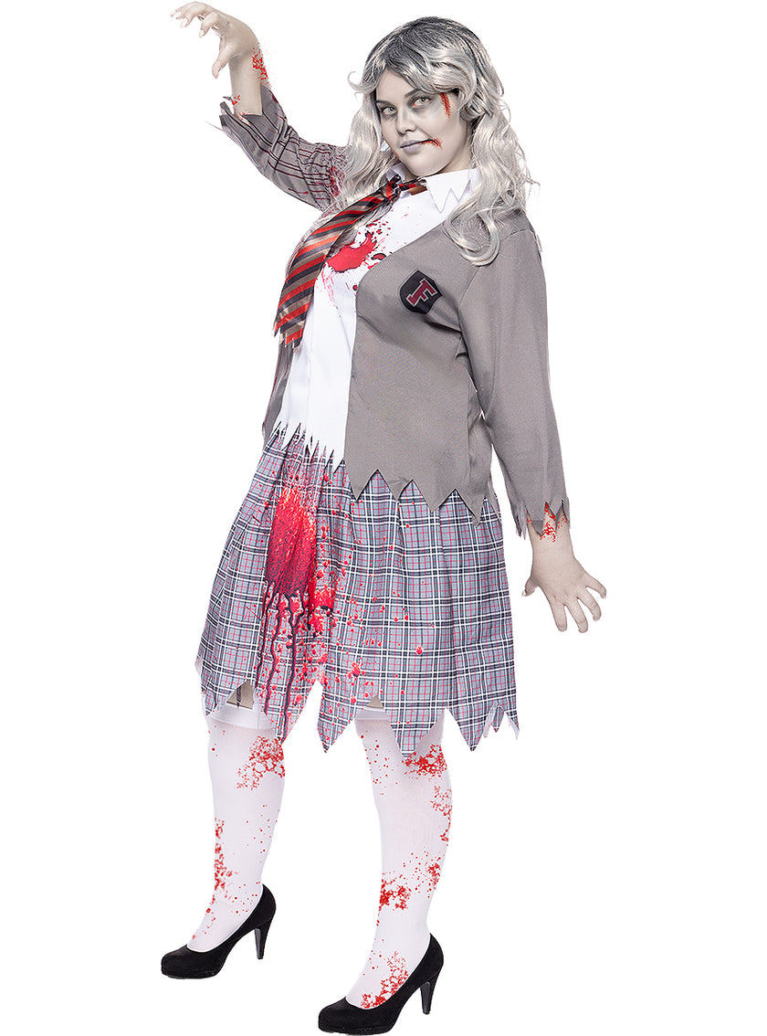 Déguisement étudiant zombie femme grande taille