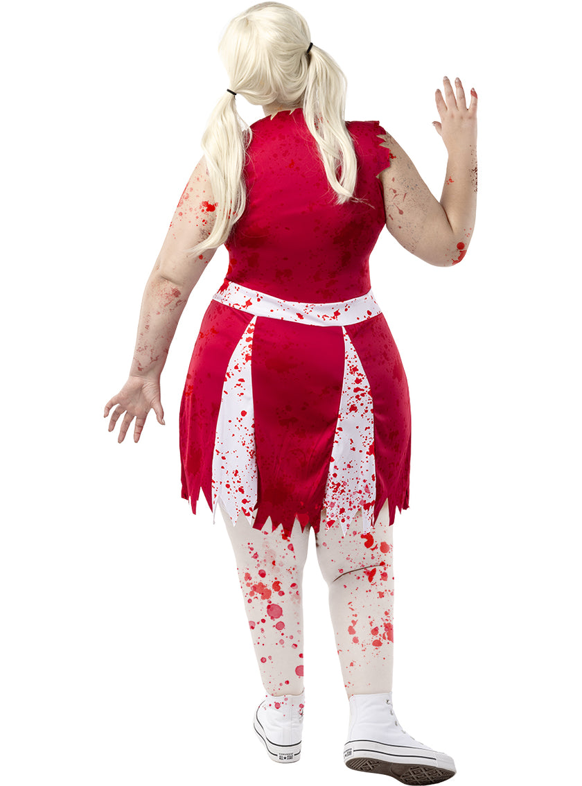 Déguisement pompom girl zombie femme grande taille