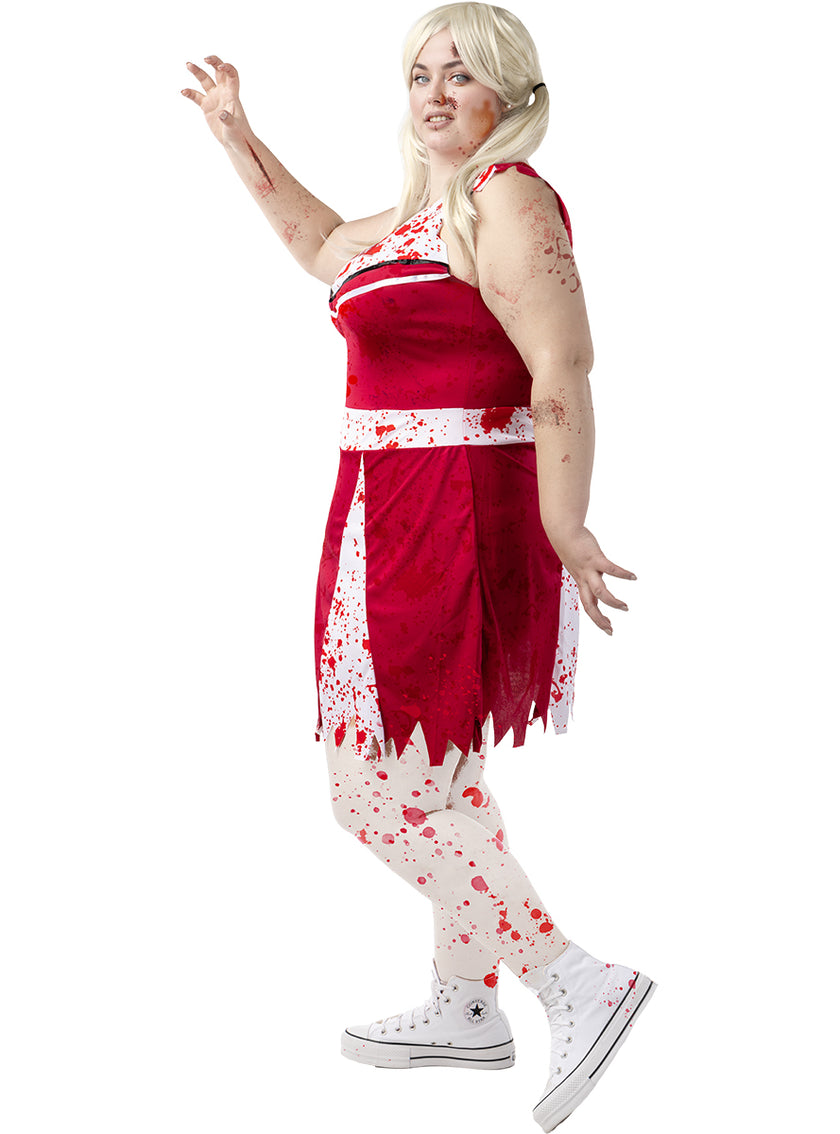 Déguisement pompom girl zombie femme grande taille
