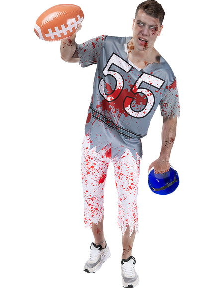 Déguisement footballeur américain zombie homme grande taille