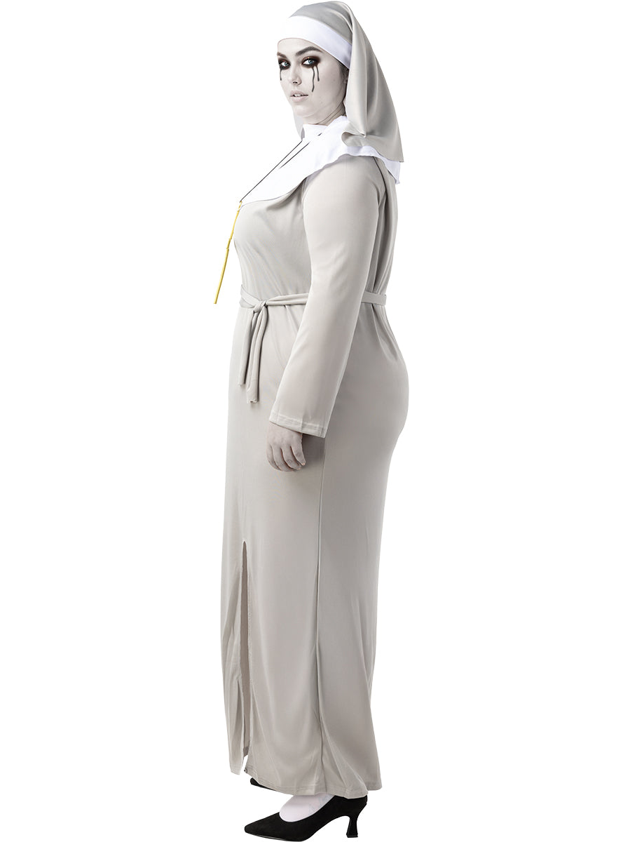 Déguisement nonne zombie femme grande taille