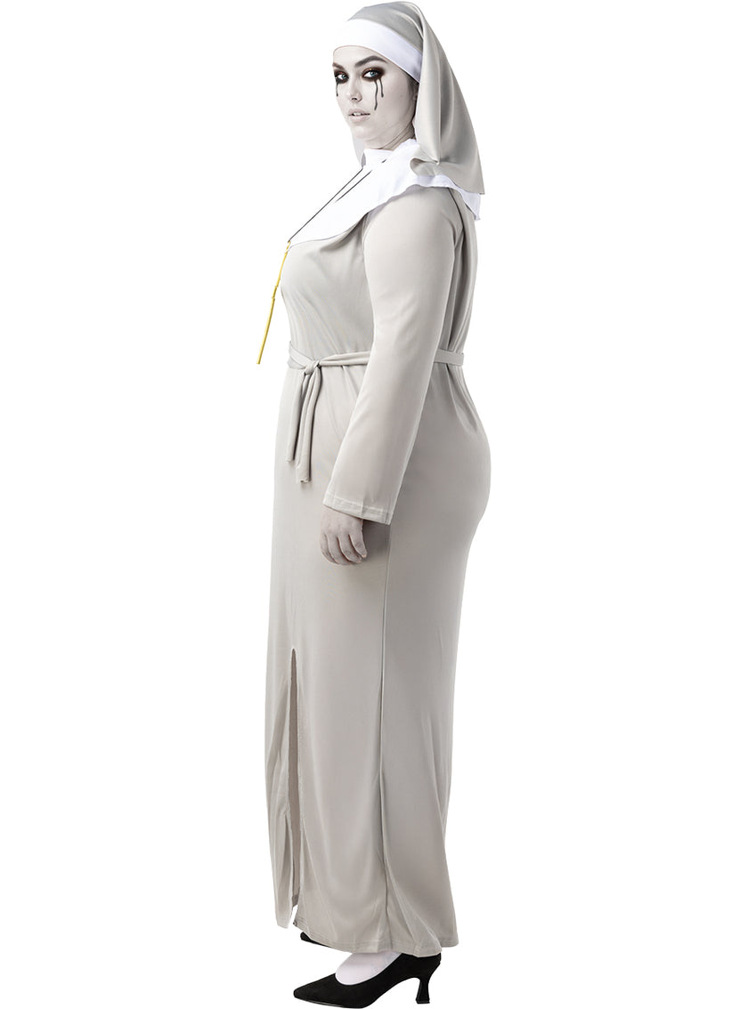 Déguisement nonne zombie femme grande taille
