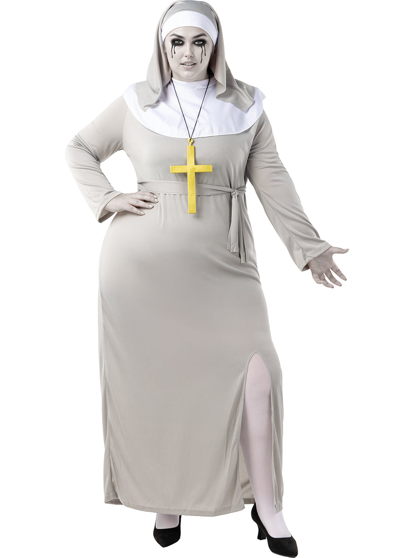 Déguisement nonne zombie femme grande taille