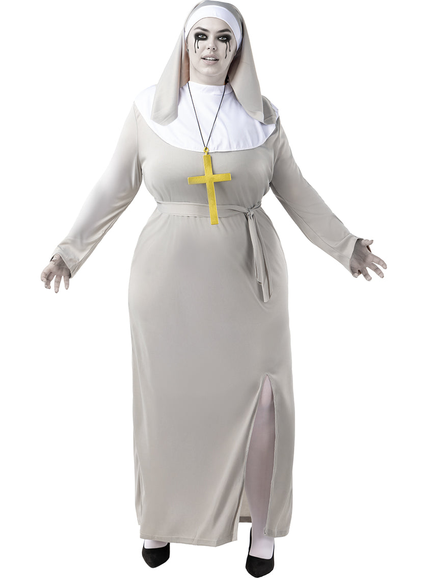 Déguisement nonne zombie femme grande taille