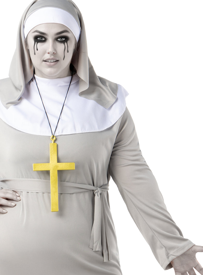 Déguisement nonne zombie femme grande taille