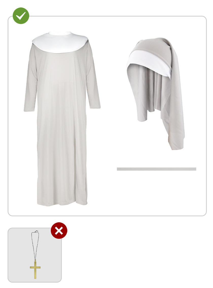 Déguisement nonne zombie femme grande taille